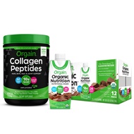 Orgain Grass Fed Hydrolyzed Collagen Peptides Protein Powder & Organic Nutritional Shake, Creamy Cho