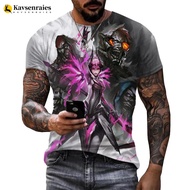 E-sports Game Overwatch 3DT Shirt Men's Fashionable E-sports Battlefield Men's T-shirt Game Pattern 