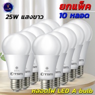 (ยกแพ็ค 10 หลอด) หลอดไฟ LED A-bulb ขั้วE27 ใช้ไฟฟ้า220V  แสงขาว และ แสงวอร์มไวท์ มีให้เลือก 8 ขนาด 3