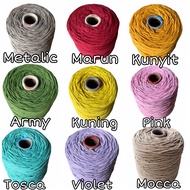 KATUN 2mm Cotton Rope Weight 1/2 kg/macrame Rope