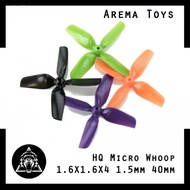 HQ Micro Whoop 1.6X1.6X4 1.5mm 40mm 4Blade HQProp 4 Blade Propeller