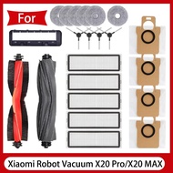 Xiaomi Robot Vacuum X20 Max / X20 Pro / D109GL / D102GL  accessories Main Roller Side Brush,Filter ,