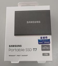 (福利品）SAMSUNG 三星T7 1TB USB 3.2 Gen 2移動固態硬碟 深空灰 (MU-PC1T0T/WW)
