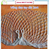 Võng Đan Tay Sợi Dây Dù Dài 2m4 Bền Đẹp Kèm 5m dây