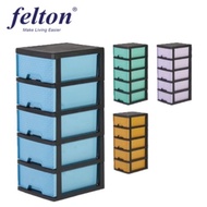 FELTON 5 tiers Storage Cabinet Drawer Wardrobe FDR 488