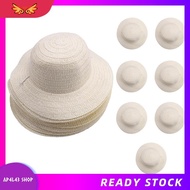 [ap4l43.] 20 Pcs DIY Straw Hat Set Beach Summer Work Farmer Hats for Men Women Kids Cowboy Birthday 