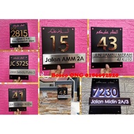 Best Quality Gold 🌟🌟 Stainless Steel Number 🏡 House Number Plate/Rumah Nombor Plat