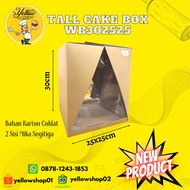 Tall Cake Box Tall Cake Box Mika 25 x 25 x 30cm Box | Wb WB302525