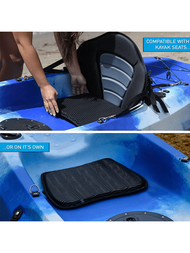 豪華皮艇座墊,厚實防滑墊,適用於皮艇、獨木舟、船隻,理想的防水座墊,適用於皮艇、充氣皮艇、獨木舟和船隻。舒適的皮艇配件,適用於釣魚皮艇、海洋皮艇、腳踏式皮艇等。
