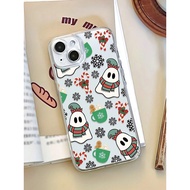 HP Casing Creative VIVO clearhp with Christmas Ghost Image for VIVO Y02T Y15 AS Y16 Y02S Y11 Y12 Y15