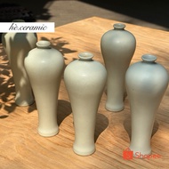 SUMMER.CERAMIC / Mio ceramic vase with tall and sophisticated shape. Artistic ceramic vase.