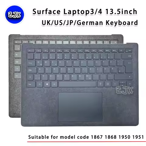 For Microsoft Surface Laptop3 Laptop4 13.5inch US UK JP German version Keyboard 1867 1868 1950 1951 
