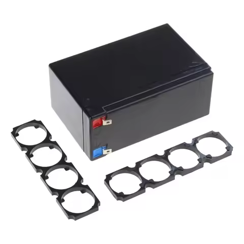 Convenient ABS Battery Cover with 32650/32700 Four Link Mount Handy ABS Battery Holder Compact Batte