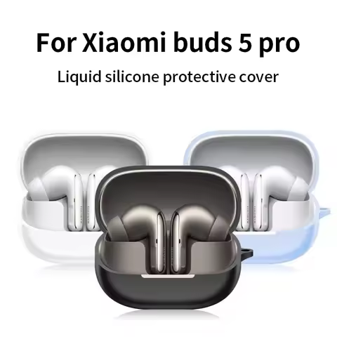Silicone Case For Xiaomi Redmi Buds 5 Pro Bluetooth Wireless Earphones Protective Sleeve Cover For R