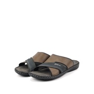 POLO Mens Comfort Sandals B9250-681-7P Olive Comfortable Leather Casual Slide