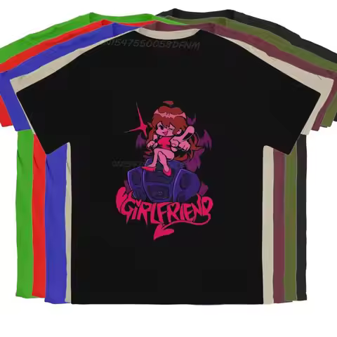 Friday Night Funkin FNF Music Boy Newest T Shirt for Men Girlfriend Camisas Basic T-shirts Hip Hop C