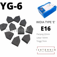 MATA WIDIA CEMENTED CARBIDE TIP YG6 E16 RETAIL BIT WIDIA YG-6 E16 BETEL/ WIDIA E16 LATHE CHISEL/