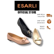 ESARLI | Stylish Comfort Pointed Flats Ballet Flats (Black, Pink)
