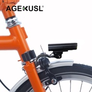 AGEKUSL Bike Light Lamps With Bracket For Brompton 3Sixty Pikes United Trifold Folding Bicycle GACIRON Lamps