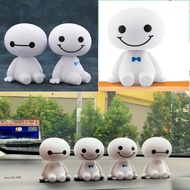 Car Interior Decoration Baymax Doll Cartoon Robot Shaking Head Decor Dashboard Ornaments Motorcycle