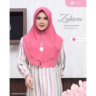 158 Kerudung Dua Ceruty ORI Hijab kode ZAHWA DF Babydoll Daffi Layer