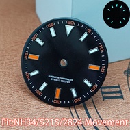NH/35 High quality dial Watch dial blue green luminous dial for NH/35/8215/2824 movement watch acces