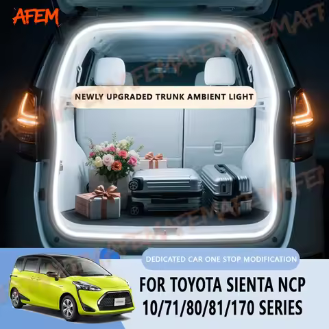 FOR TOYOTA SIENTA NCP10/71/80/81/170 Series Trunk Modification Atmosphere lights White warm white Re