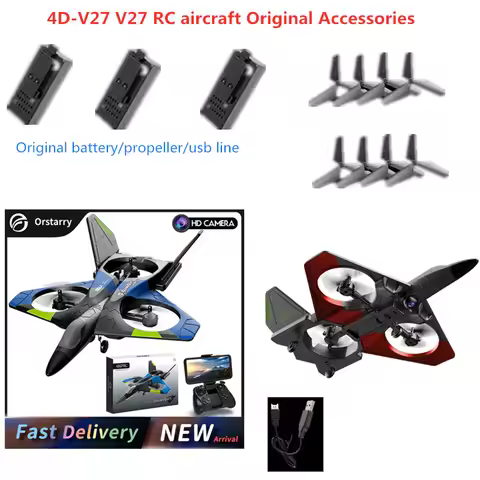 4DRC V27 RC Drone Accessories Battery Propeller USB Line 4D-V27 V27 Drone Battery 4DRC V27 4D-V27 RC