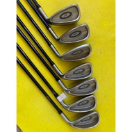 Iron Set 7pcs S-5 Graphite Rod Used Golf Wood Three Star