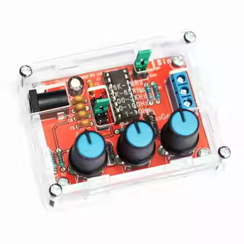 XR2206 High Precision Function Signal Generator Sine/Triangle/Square Output 1Hz-1MHz Adjustable Freq