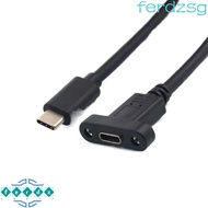 JENNIFERDZSG Type C Extension Cable 0.3m/0.5m/1m/1.5m Spacing 17mm With Screw Hole Male To Female Ty