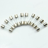 NICE 10 PCS 250V 5A Mini Fuse Glass Tube Fuse Universal Cartridge Fuse Fast Blow