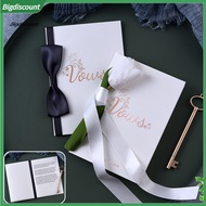 {BIG}  Wedding Vow Card Vow Book Card Gold Foil Wedding Vow Book Set for Bridal Shower Engagement Ce
