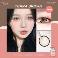 🔥คอนแทคเลนส์ Hydrogel✨ขนาดบิ๊กอาย ใหญ่มาก✨ Terra ✨Rozelens