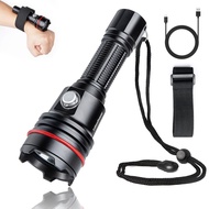 LetonPower SM-14S 2000 Lumens Diving Lamp, Diving Lamp, 100 m Underwater Torch, Diving Torch, with T