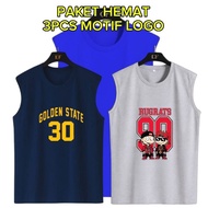 MEN'S SINGLET TRENDY MEN'S TOP/ COOL MEN'S SINGLET/ WITH BASKETBALL MOTIF
