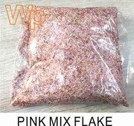 PINK MIX COLOUR  / FLAKE COATING  /  0.5KG / Lapisan Epoxy Serpihan Warna Flake coating  / Epoxy Flake Coating System for Toilet &amp;  Kitchen Floor Tile etc