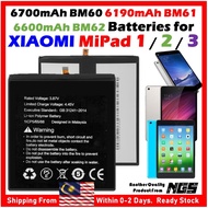 High Quality Grade A+ Battery For XIAOMI Mi Pad 1 BM60 6700mAh / Mi Pad 2 BM61 6190mAh / Mi Pad 3 BM