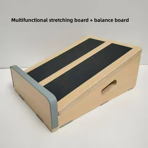 Wooden Balance Stretch Board Combo Indoor Home Yoga Fitness Trainer Ankle Rehabilitation Perception 