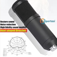 Techblaze Microphone Condenser Microphone Type C Condenser Microphone With Holder - Bm800