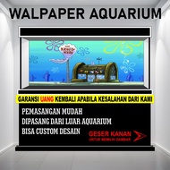 Sticker scotlet wallpaper background bikini bottom aquarium decoration back embossed spongebob image