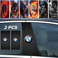 2Pcs BMW Car B Column Decorative Sticker Car Center Column Protective Film B Pillar Window Center Pi