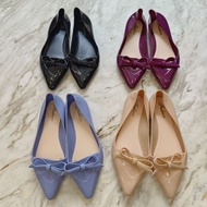 No BRAND Pointy Bow Jelly Flat Shoes Import/Fashion Shoes/Office Shoes