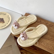 Inaso Sendal Jepit Wanita Jelly Korea Kekinian Sandal Karet Cewek Rumah Jely Anti Slip HSN133
