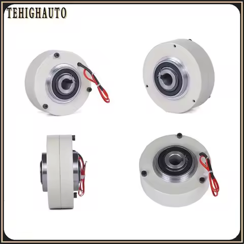 Mini Magnetic Powder Brake Hollow Shaft DC 24V 3/6/12/25/50/100 Nm & 4A 24VDC Manual Tension Control