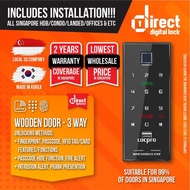 🔥 DOOR ONLY Klever L88F / Locpro H100F (3 Way) Digital Lock with Installation from Direct Digital Lock Singapore