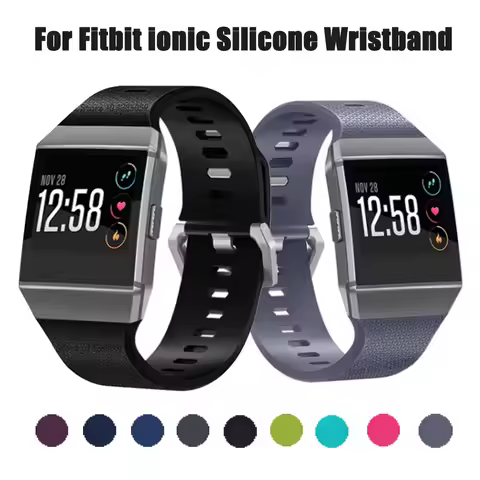 Silicone Watchband For Fitbit ionic Smart Watch Bracelet sport bands Replacement Strap For Fitbit io
