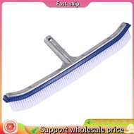 In stock-18 Inch Outdoor Pool Wall Brush Swimming Pool Cleaning Tool Aluminum Handle for Pond Spa  P