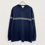 Eddie Bauer 運動衫/運動鞋，純海軍藍，M 碼，古著。