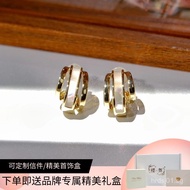 Sakura Dance s925Pure Silver Needle French Style New Earrings Natural Mother-of-Pearl Studs for Wome